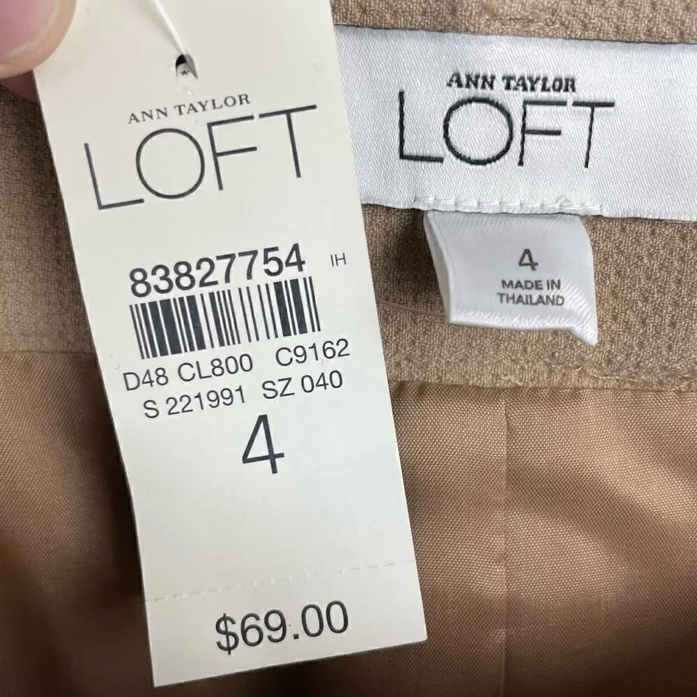 NWT LOFT Midi Skirt Size 4